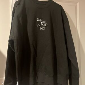 Black Graphic Men's TicTok Sweater XL